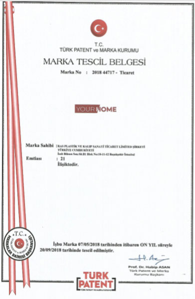 YourHome - Marka Tescil Belgesi